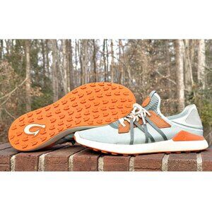 Olukai Manele Golf Shoes / Pale Moss-Orange / Size 11.5 / Worn Once / $150 New